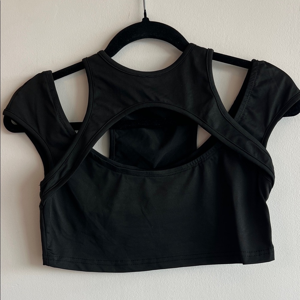 SHEIN Black Cutout Tank Top